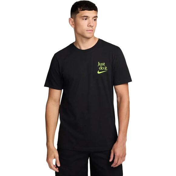 Nike Men's Small Black Just Do It I Won't Win Quietly Graphic Tee Shirt I12-10 - Picture 1 of 8